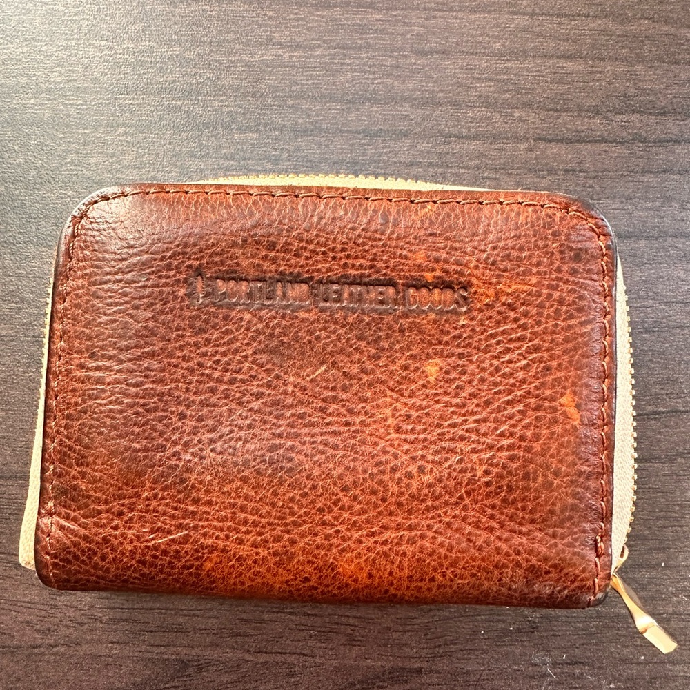 Portland leather zip wallet